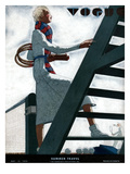 Vogue Cover - May 1932 Premium Giclee Print by Jean Pagès