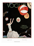Vogue Cover - March 1925 Premium Giclee Print by Georges Lepape