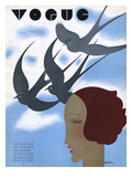 Vogue Cover - February 1930 Premium Giclee Print by William Bolin