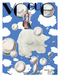 Vogue Cover - January 1932 Premium Giclee Print by Georges Lepape