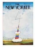 The New Yorker Cover - July 5, 1969 Premium Giclee Print by Saul Steinberg