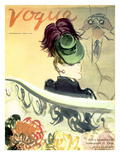Vogue Cover - September 1938 Premium Giclee Print by Carl "Eric" Erickson