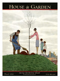 House & Garden Cover - March 1929 Premium Giclee Print by André E. Marty