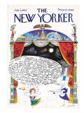 The New Yorker Cover - July 3, 1965 Premium Giclee Print by Saul Steinberg