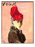 Vogue Cover - September 1936 Premium Giclee Print by Carl "Eric" Erickson