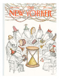 The New Yorker Cover - January 4, 1982 Premium Giclee Print by Edward Koren