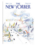 The New Yorker Cover - September 7, 1992 Premium Giclee Print by Saul Steinberg