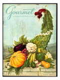 Gourmet Cover - November 1956 Premium Giclee Print by Hilary Knight