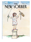 The New Yorker Cover - January 13, 1992 Premium Giclee Print by Saul Steinberg