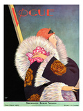 Vogue Cover - January 1927 Premium Giclee Print by George Wolfe Plank