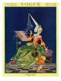 Vogue Cover - March 1917 Premium Giclee Print by Frank X. Leyendecker