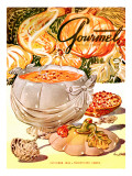 Gourmet Cover - October 1948 Premium Giclee Print by Henry Stahlhut