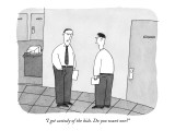 "I got custody of the kids. Do you want one?" - New Yorker Cartoon Premium Giclee Print by Peter C. Vey