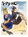 Vogue Cover - July 1939 Premium Giclee Print by Carl "Eric" Erickson