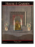 House & Garden Cover - February 1927 Premium Giclee Print by André E. Marty