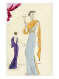 Vogue - October 1935 Premium Giclee Print by Christian Berard