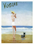 Vogue Cover - July 1937 Premium Giclee Print by Eduardo Garcia Benito