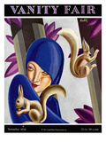 Vanity Fair Cover - November 1928 Premium Giclee Print by Victor Bobritsky