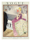 Vogue Cover - April 1924 Premium Giclee Print by George Wolfe Plank
