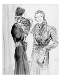 Vogue - December 1933 Premium Giclee Print by René Bouét-Willaumez