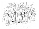 "Straighten that hat, soldier! Button that collar! I have spoken." - New Yorker Cartoon Premium Giclee Print by  Alain