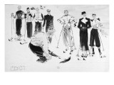 Vogue - December 1936 Premium Giclee Print by René Bouét-Willaumez