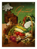 Gourmet Cover - September 1952 Premium Giclee Print by Henry Stahlhut