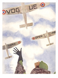 Vogue Cover - March 1932 Premium Giclee Print by Pierre Mourgue