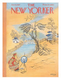 The New Yorker Cover - January 12, 1957 Premium Giclee Print by Anatol Kovarsky