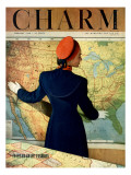 Charm Cover - February 1948 Premium Giclee Print by Hal Reiff