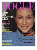 Vogue Cover - August 1974 Premium Giclee Print by Francesco Scavullo