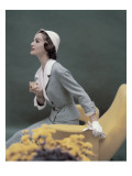 Vogue - March 1957 Premium Photographic Print by Karen Radkai