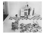 House & Garden - May 1950 Premium Photographic Print by Herbert Matter