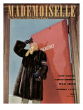 Mademoiselle Cover - October 1942 Premium Giclee Print by Luis Lemus