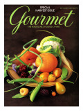 Gourmet Cover - September 2000 Premium Giclee Print by Romulo Yanes