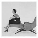 Vogue - April 1956 Premium Photographic Print by Karen Radkai