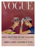 Vogue Cover - March 1954 Premium Giclee Print by Richard Rutledge