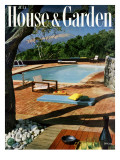 House & Garden Cover - July 1957 Premium Giclee Print by Georges Braun
