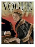 Vogue Cover - November 1948 Premium Giclee Print by John Rawlings