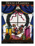 House & Garden Cover - December 1923 Premium Giclee Print by Joseph B. Platt