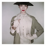 Vogue - January 1953 Premium Photographic Print by Clifford Coffin