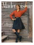 Mademoiselle Cover - August 1954 Premium Giclee Print by Herman Landshoff