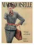 Mademoiselle Cover - March 1951 Premium Giclee Print by Herman Landshoff