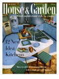 House & Garden Cover - August 1958 Premium Giclee Print by George De Gennaro