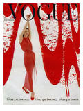 Vogue Cover - December 1958 Premium Giclee Print by William Bell