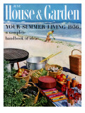 House & Garden Cover - June 1956 Premium Giclee Print by Tom Leonard