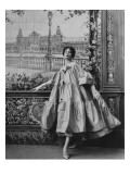 vogue - March 1954 Premium Photographic Print by Henry Clarke