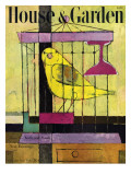 House & Garden Cover - December 1947 Premium Giclee Print by Hans Moller