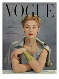 Vogue Cover - May 1950 Premium Giclee Print by John Rawlings