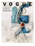 Vogue Cover - March 1951 Premium Giclee Print by Richard Rutledge